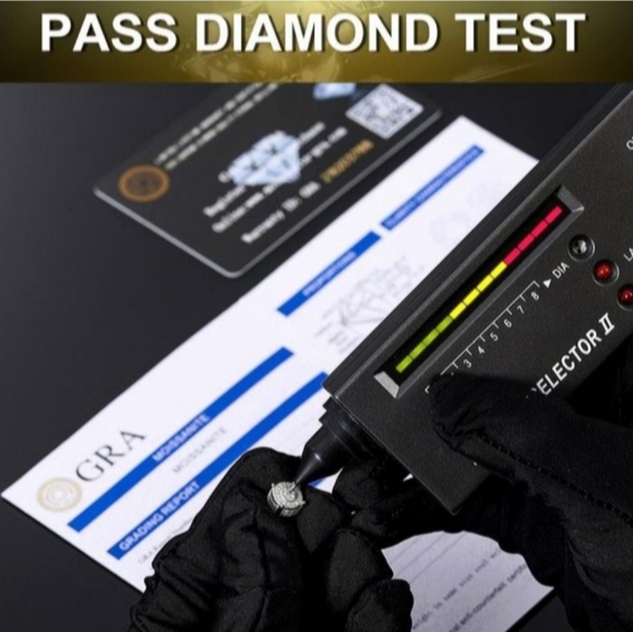 New 4ct Certified Moissanite Engagement Ring - Picture 12 of 13